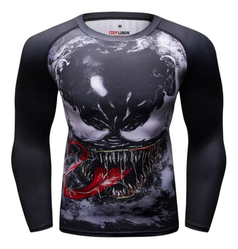 Polera Compresión Venom Superheroe Regalo Marvel