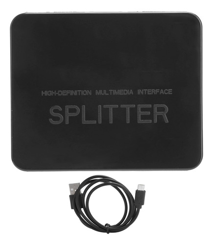 Mini Splitter Hdmi 4k 1 Entrada 2 Salidas Con Amplificador