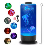 Lampara Acuario De Medusas Luz Led Multicolor