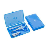 Kit Manicure Infantil Com Estojo  Azul Lolly