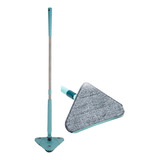 Esfregão Microfibra Triangular Mop Reservatório 123 Clean