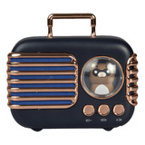 Radio Retro Parlante Mini Inalámbrico Portátil Con Mascota