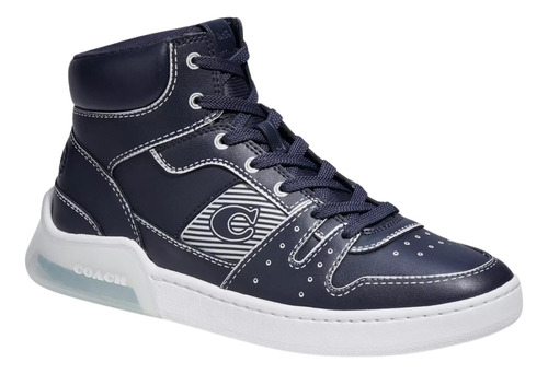 Tenis Coach High Top Talla 5.5 Mx Azul- Original