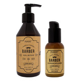 Kit Básico Primont Barber Shampoo Pelo Y Barba + Acond Barba