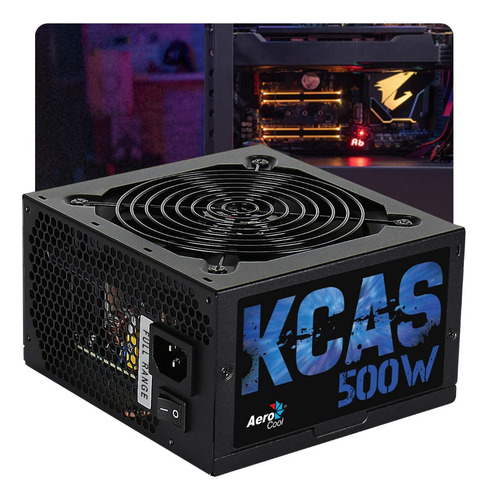 Fonte Alimentação Atx Gamer Aerocool 500w 80 Plus Bronze