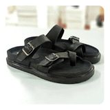 Sandalias Mujer Cuero Chatas Ojotas Tipo Birken Ldm Zapatos