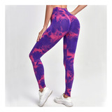 Leggins Sin Costuras Con Efecto Tie Dye Para Mujer, Pantalon