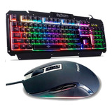 Teclado Gamer Usb Bk-g200 + Mouse C/fio Led Spk9212b Philips