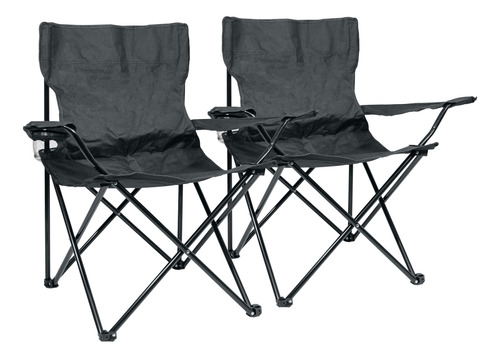 Set X2 Sillones Sillón Director Camping Plegable + Bolsa Ct