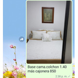 Vendo Base Cama Doble Más Colchón Y Cajonera