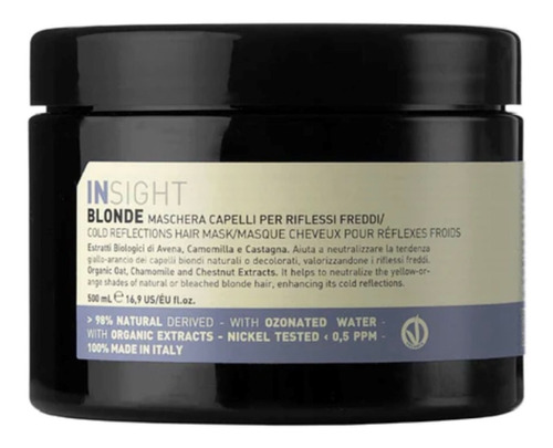 Insight Blonde Mascarilla Capilar 500ml Cold Reflections B