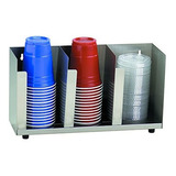 Dispense-rite-organizador De Copa Y Tapa De Acero Inoxidable