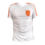 Camiseta Holanda Mundial 1974 Cruyff Blanca Retro