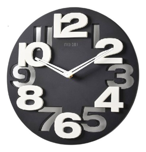 Reloj De Pared 3d Reloj De Pared Creativo Negro