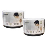 Dvd  R 8x 4.7gb Logo Cursor Pack 100 Discos 