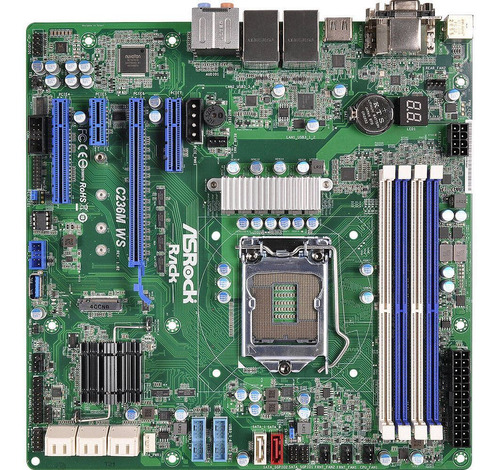 Asrock C236m Ws S1151 H4 Xeon E3-1200v5 C236 Ddr4 8xsata Pci