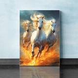 Quadro Decorativo Sala Quarto 30x45 Eclipse De Fogo