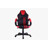 Silla Gamer Pc Oficina Hogar Howard Cuero Premium Rojo