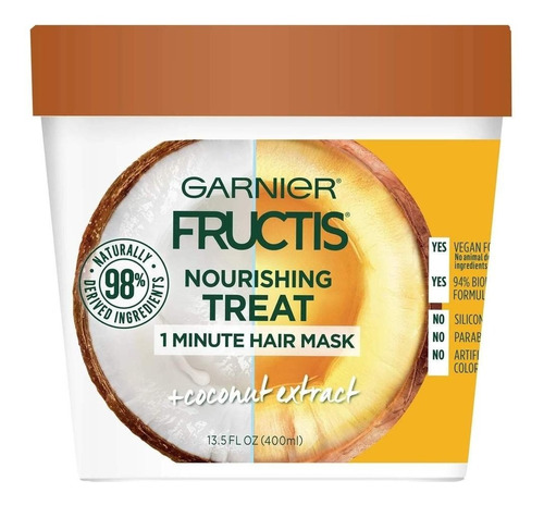 Garnier Fructis  Máscara Coconut Extr - mL a $30000