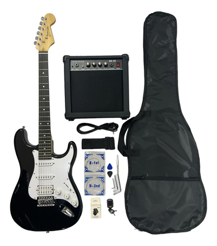 Guitarra Eléctrica Deviser Lg1s Stratocaster Ssh Con Amp10w