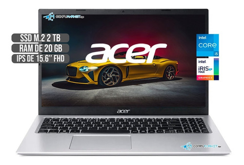 Portatil Acer Intel Core I5 1135g7 Ssd 2tb Ram 20gb 15,6 Fhd