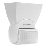 Sensor De Movimiento Regulable Pared Blanco Macroled Ip65