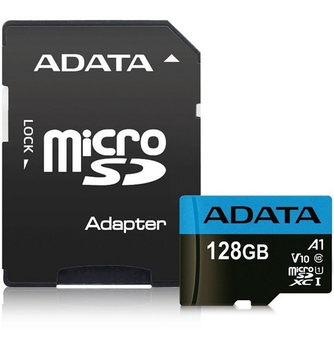 Memoria Adata Micro Sd Sdxc 128gb Clase 10 Uhs-i Adaptado Sd