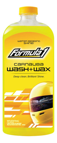 Shampoo Para Auto Con Cera Y Carnauba Formula 1 16 Oz