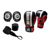 Oferta,kit Boxeo,guantes De Foco+guantes+vendas,shark Box