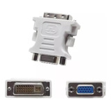 Kit 5 Adaptador Dvi-i 24+5 Pinos Macho P/ Vga 15 Pinos Femea