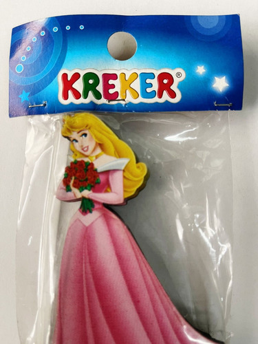 Mini Apliques  Princesa Aurora De Madera Pintada. Kreker