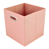 Cubo Plegable Organizador Gaveta Rosa Claro 27x27x28 Cm C01