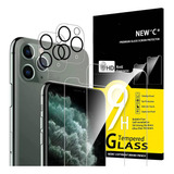 Conjunto De 4, 2 X Vidrio Templado iPhone 11 Pro Max Y ...