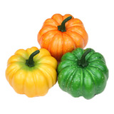 Minidecoración De Calabazas Con Verduras, 3 Unidades