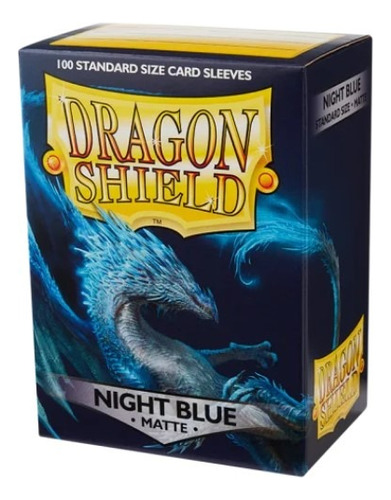 Sleeves Night Blue 100 Protetores Dragon Shield Magic