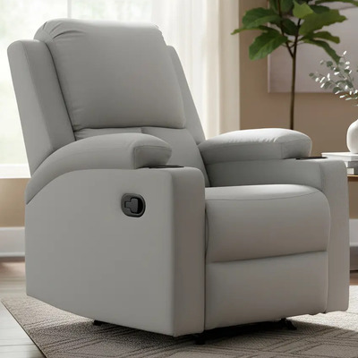 Reposet Manual Tela Reclinable Sillón Adulto Fijo Vanlig® Color Gris claro | Meses sin interés