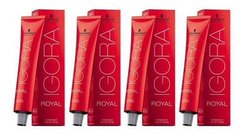 Kit 4x Coloração Igora Royal 8-77 Schwarzkopf 60g