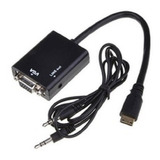 Conversor Hdmi Macho Vga Femea Com Audio