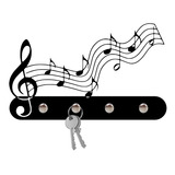 Porta Chaves Parede Suporte Chaveiro Nota Musical Musica