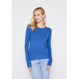 Sweater Mujer Azul Basic Family Shop