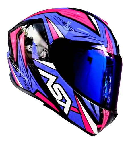 Capacete Asx Axxis Vector Draken + Viseira Camaleão