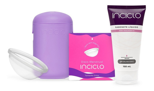 Kit Disco Menstrual + Cápsula Lavanda  + Sabonete Inciclo