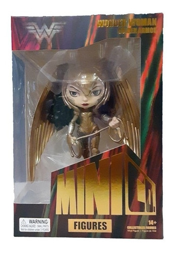 Estatua Wonder Woman Golden Armor - Dc Minico