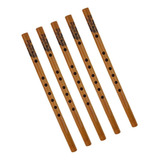 L 5 Peças Flauta De Bambu Chinês Instrumento Musical De Xiao