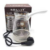 Hervidor Tetera Cafetera Electrica Sokany Ylw-606 Vidrio