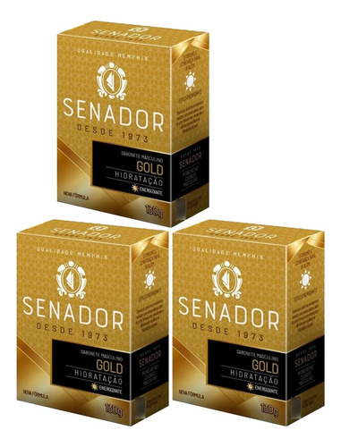 Sabonete Senador 130g Gold 3 Unidades