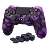 Funda Joystick Ps4 Yorha Skulls Purple