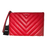 Bolsa Muñequera P/ Dama Dkny   Roja Original