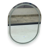 Espejo De Pared Moderno Ovalado Con Luces 90cm