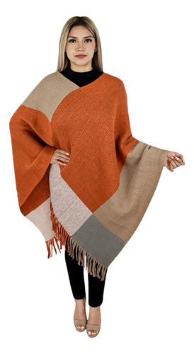 Capa Poncho Tejida Para Mujer Marca Vasarelli